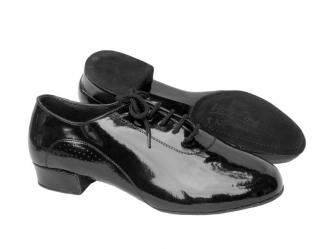 Chaussures de danse hommes laque noir   
